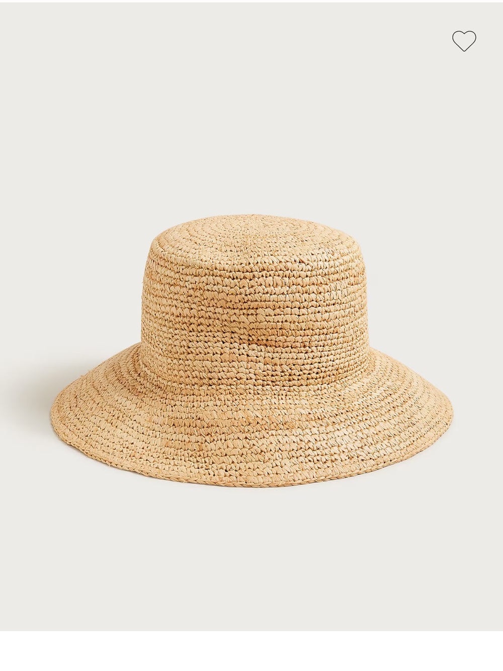 J. Crew Natural Straw Bucket Hat